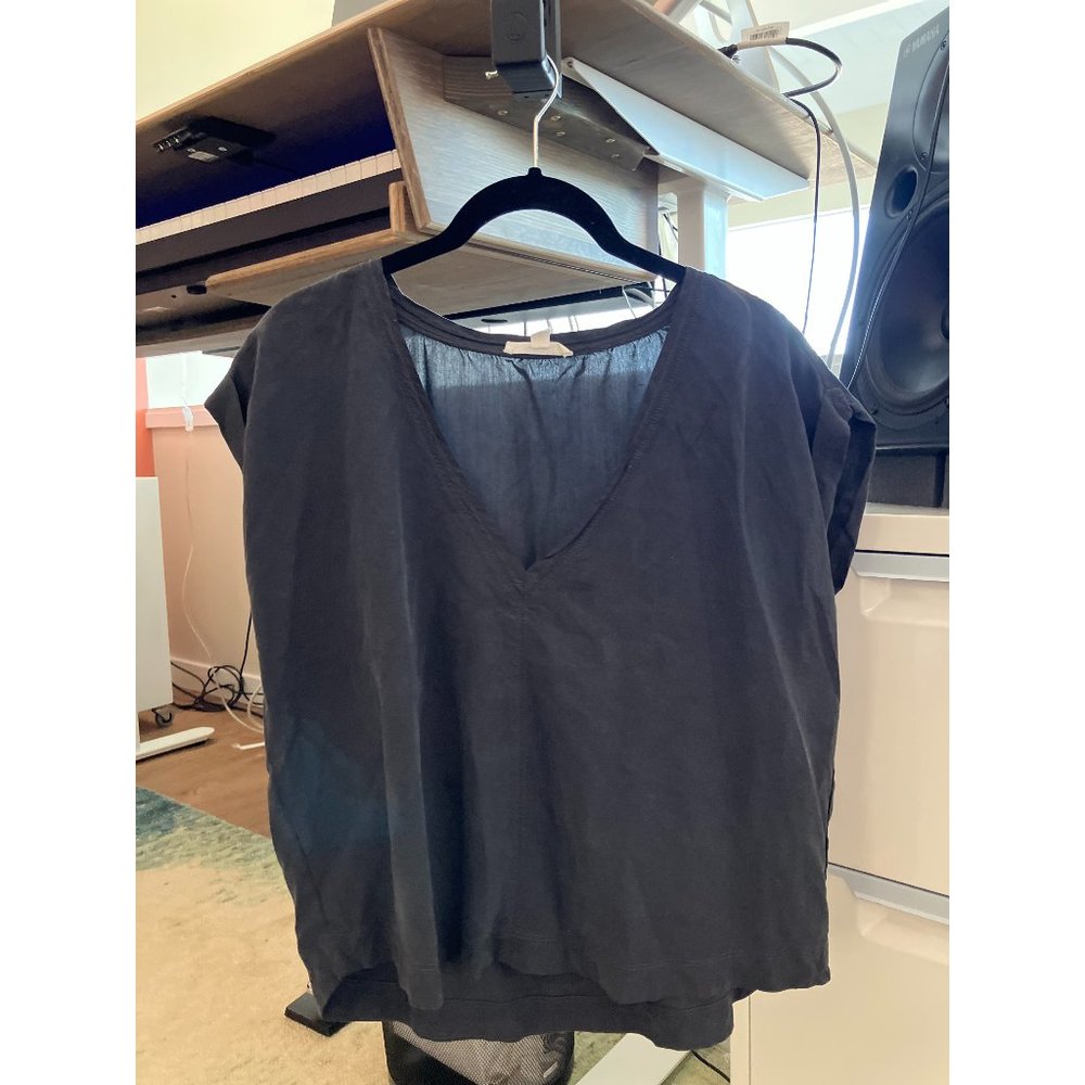 SPLENDID black v-neck top, worn only a few times